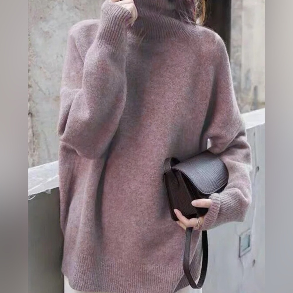 Oversized Mock Neck Sweater
